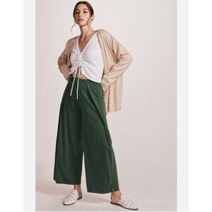 Daily Practice by Anthropologie Wide Leg Lounge Pants SIZE XSP Moss Green